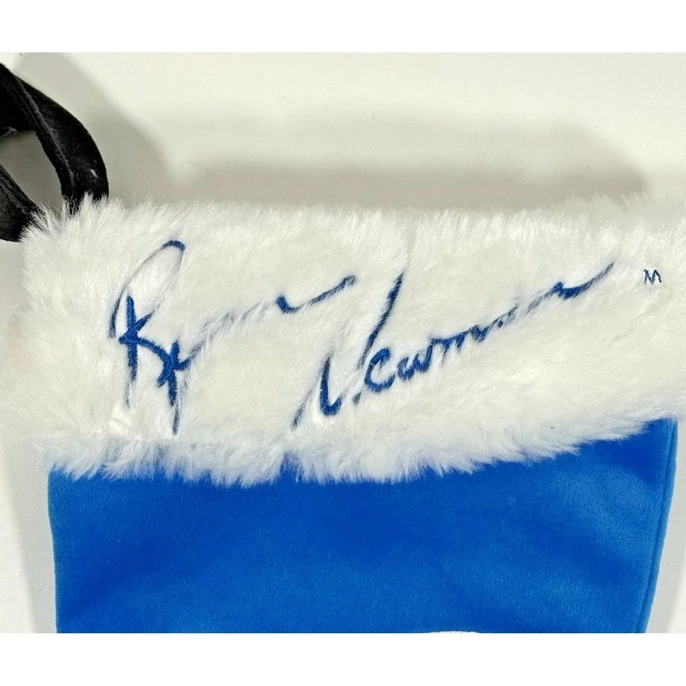 NASCAR Christmas Stocking Ryan Newman 12 Blue Embroidered Signature Plush